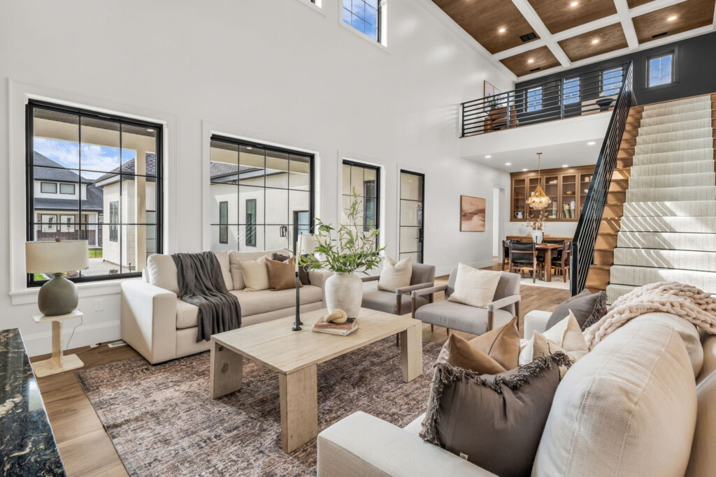 Custom home exterior in Utah County — local custom home builder serving Provo, Lehi, and Spanish Fork